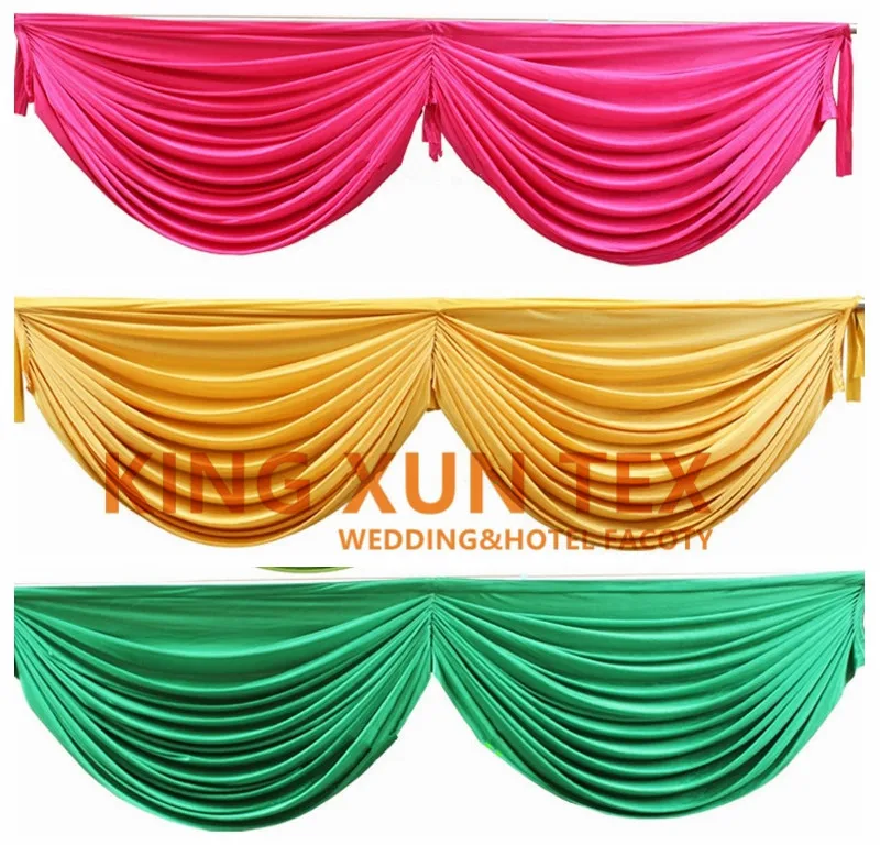 Wholesale Price Ice Silk Table Swag Valance Drape For Table Skirt Table Cloth Party Event Decoration
Wholesale Price Ice Silk Table Swag Valance Drape For Table Skirt Table Cloth Party Event Decoration