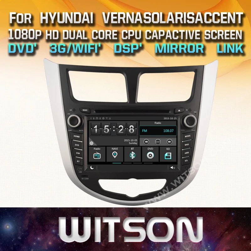 WITSON CAR DVD GPS for HYUNDAI VERNA/SOLARIS New Technology+Capctive Screen+1080P+DSP+WiFi+3G+DVR+Good Price dvd radio gps
WITSON CAR DVD GPS for HYUNDAI VERNA/SOLARIS New Technology+Capctive Screen+1080P+DSP+WiFi+3G+DVR+Good Price dvd radio gps