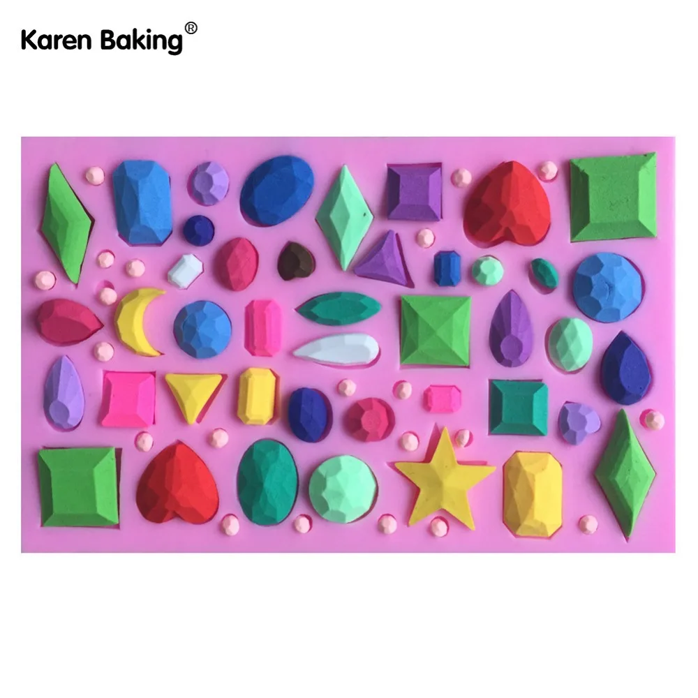 Many Kinds Of Diamonds Shape 3D Silicone Mold Fondant Cake Decorating Tools -C563
Many Kinds Of Diamonds Shape 3D Silicone Mold Fondant Cake Decorating Tools -C563