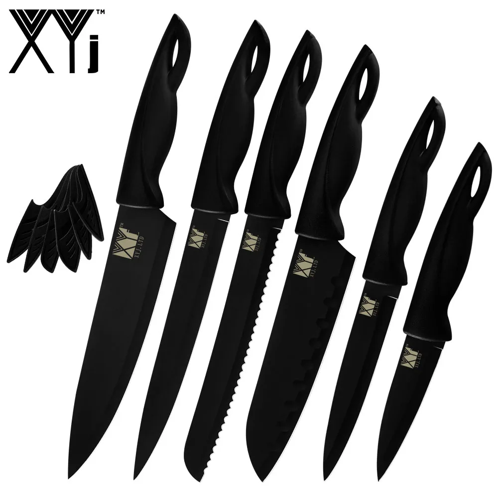 XYj нож из нержавеющей стали кухонные ножи для очистки овощей утилита Santoku