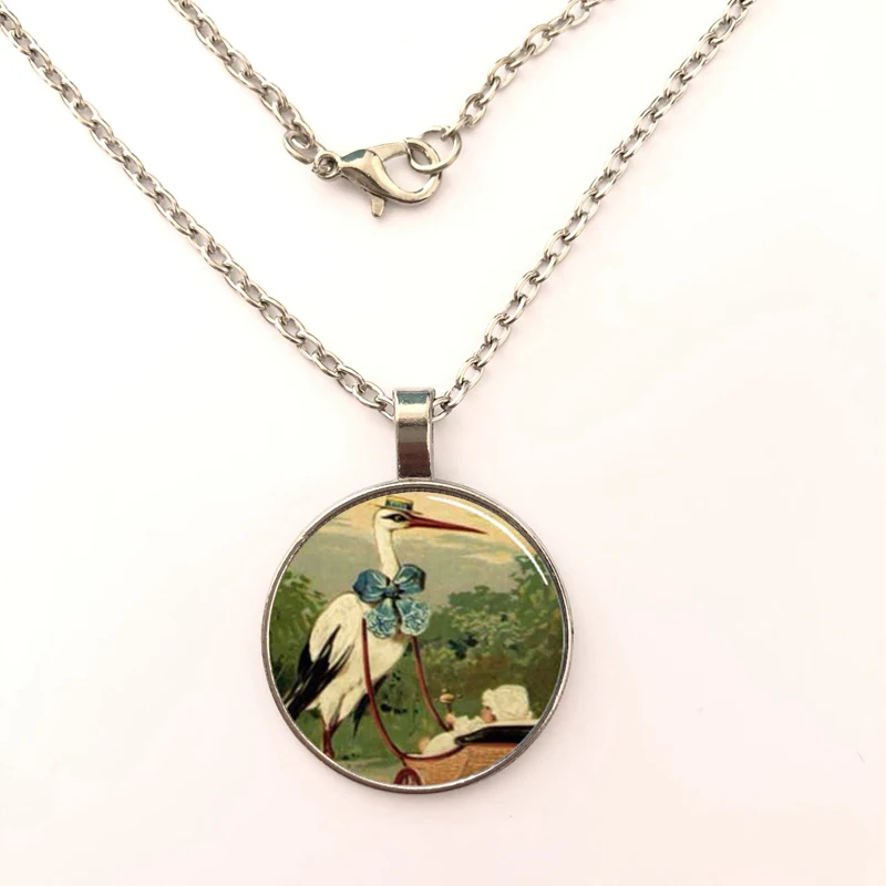 YSDLJG Vintage Victorian Stork and Baby Carriage Glass Dome Necklace Pendant Photo Glass Cabochon Women Men Jewelry
YSDLJG Vintage Victorian Stork and Baby Carriage Glass Dome Necklace Pendant Photo Glass Cabochon Women Men Jewelry