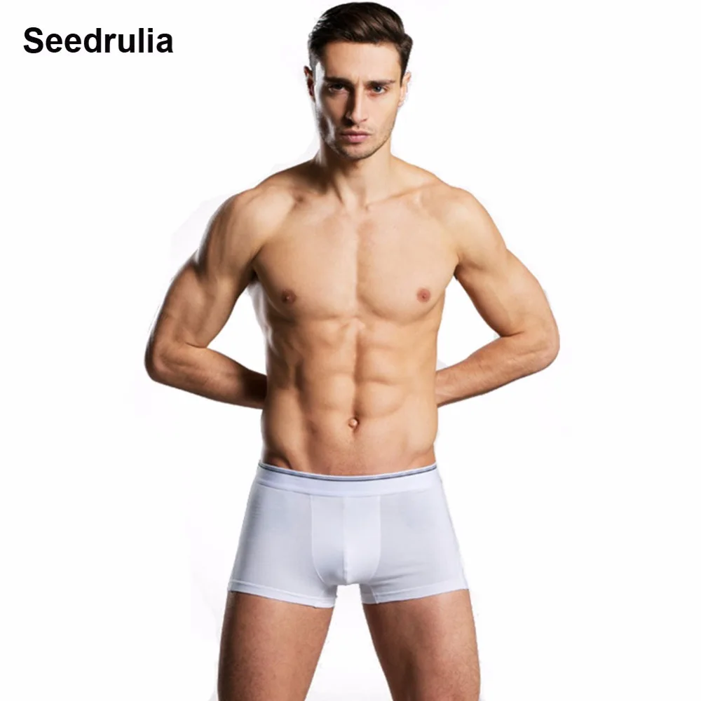 Seedrulia Mens Boxer Shorts Men Underwear Sexy Solid Underpants Men Breathable Boxers Panties Male Underwears Cueca Calzoncillos
Seedrulia Mens Boxer Shorts Men Underwear Sexy Solid Underpants Men Breathable Boxers Panties Male Underwears Cueca Calzoncillos