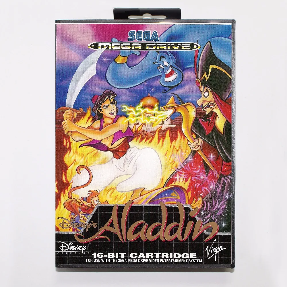 Aladdin Game Cartridge 16 bit MD Game Card With Retail Box For Sega Mega Drive For Genesis
Aladdin Game Cartridge 16 bit MD Game Card With Retail Box For Sega Mega Drive For Genesis