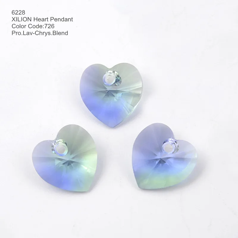 Ms Betti Made with Swarovski Elements XILION Heart Pendant 6228 10.3x10mm multi colors beads for DIY crystal jewelry accessories
Ms Betti Made with Swarovski Elements XILION Heart Pendant 6228 10.3x10mm multi colors beads for DIY crystal jewelry accessories