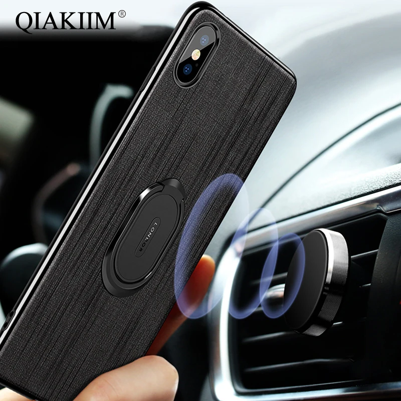 Magnetic Car Bracket Ring Cloth Phone Cases For iPhone XS Max XR X 10 6 6S 7 8 Plus Cover Luxury Hard Slim Fabric Kickstand Case
Magnetic Car Bracket Ring Cloth Phone Cases For iPhone XS Max XR X 10 6 6S 7 8 Plus Cover Luxury Hard Slim Fabric Kickstand Case