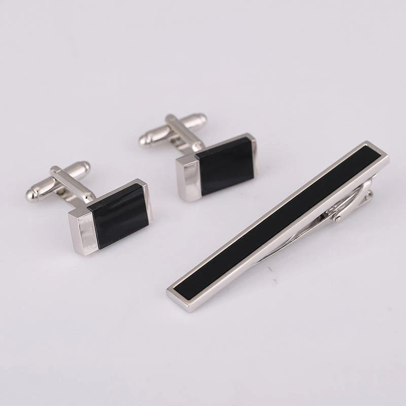 Vagula New Style Fashion Black Square Acryl Silver- color Men's Cuff link Set French Shirt Cufflink collar pin 35
Vagula New Style Fashion Black Square Acryl Silver- color Men's Cuff link Set French Shirt Cufflink collar pin 35