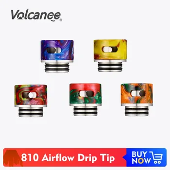 Volcanee 810 Airflow Drip Tip with 2 Adjustable Holes Epoxy Resin and Metal 17mm Diameter Mouthpiece for V8 V12 Tank Vape
Volcanee 810 Airflow Drip Tip with 2 Adjustable Holes Epoxy Resin and Metal 17mm Diameter Mouthpiece for V8 V12 Tank Vape