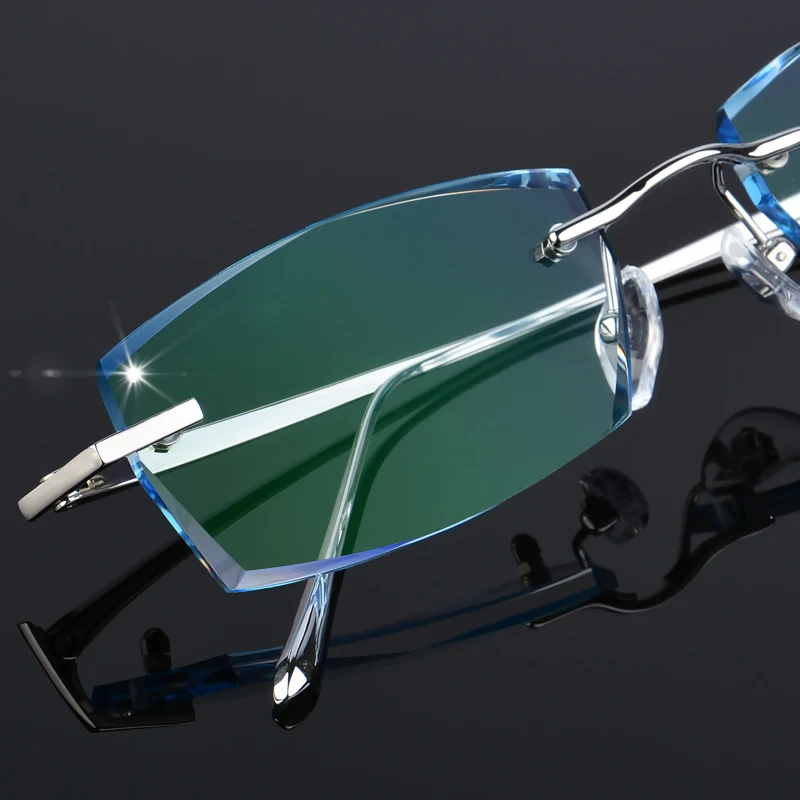 Men Fashion Glasses Titanium Rimless Eyeglasses Frame Diamond Decorations Optical Frame with Prescription Glass NEW oculos 6625
Men Fashion Glasses Titanium Rimless Eyeglasses Frame Diamond Decorations Optical Frame with Prescription Glass NEW oculos 6625