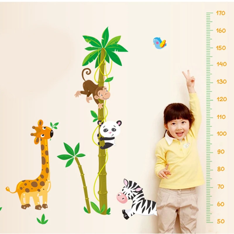 cartoon animals height measure wall stickers for kids bedroom nursery height ruler growth chart room decoration poster mural
cartoon animals height measure wall stickers for kids bedroom nursery height ruler growth chart room decoration poster mural