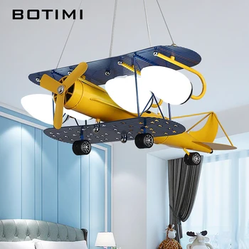 BOTIMI Cartoon LED Pendant Lights For Bedroom Boys Hanging Lamp Kids Pendant Lamps Airplane HangLamp Children Lighting Fixtures
BOTIMI Cartoon LED Pendant Lights For Bedroom Boys Hanging Lamp Kids Pendant Lamps Airplane HangLamp Children Lighting Fixtures