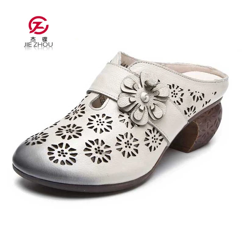 Real Leather Women's Shoes Summer Slippers Female Flowers Casual Slippers Thick High-Heeled Flip Flop
Real Leather Women's Shoes Summer Slippers Female Flowers Casual Slippers Thick High-Heeled Flip Flop