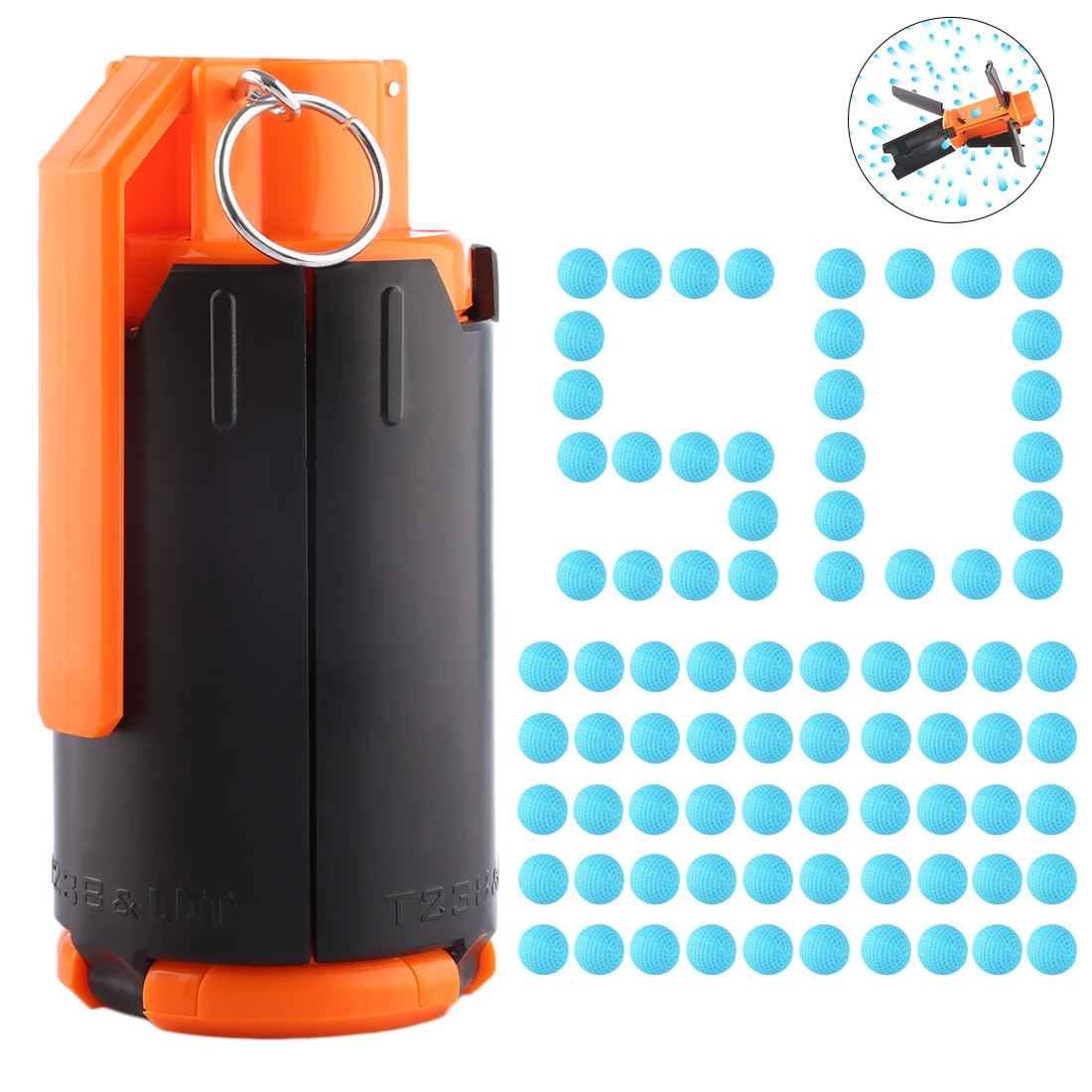 Tactical Plastic Modified Crystal Water Beads Bullet Bomb with 50pcs Round Soft Bullet Foam Bullets for nerf Rival series 
Tactical Plastic Modified Crystal Water Beads Bullet Bomb with 50pcs Round Soft Bullet Foam Bullets for nerf Rival series