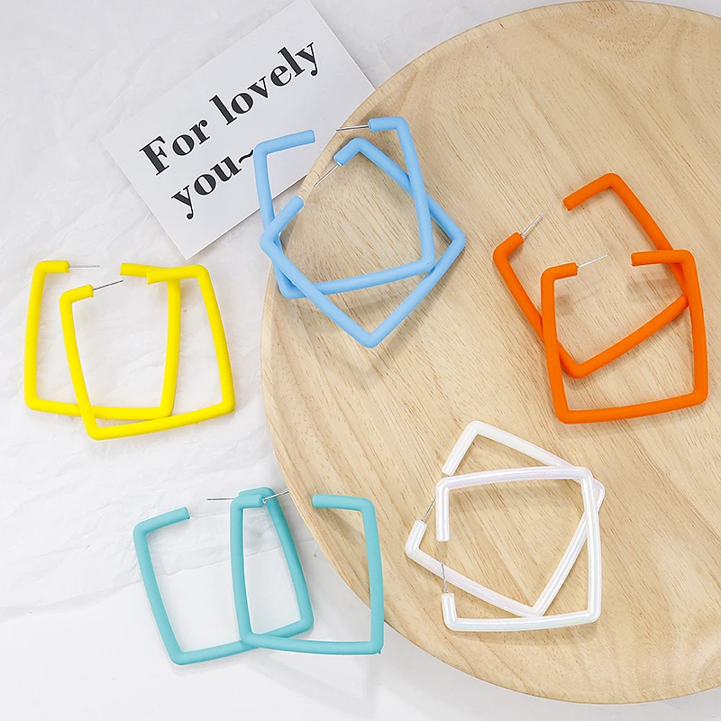 AENSOA Punk Hyperbole Big Square Circle Drop Earrings For Women Fashion Jewelry Pendientes Simple Large Statement Earring Brinco
AENSOA Punk Hyperbole Big Square Circle Drop Earrings For Women Fashion Jewelry Pendientes Simple Large Statement Earring Brinco