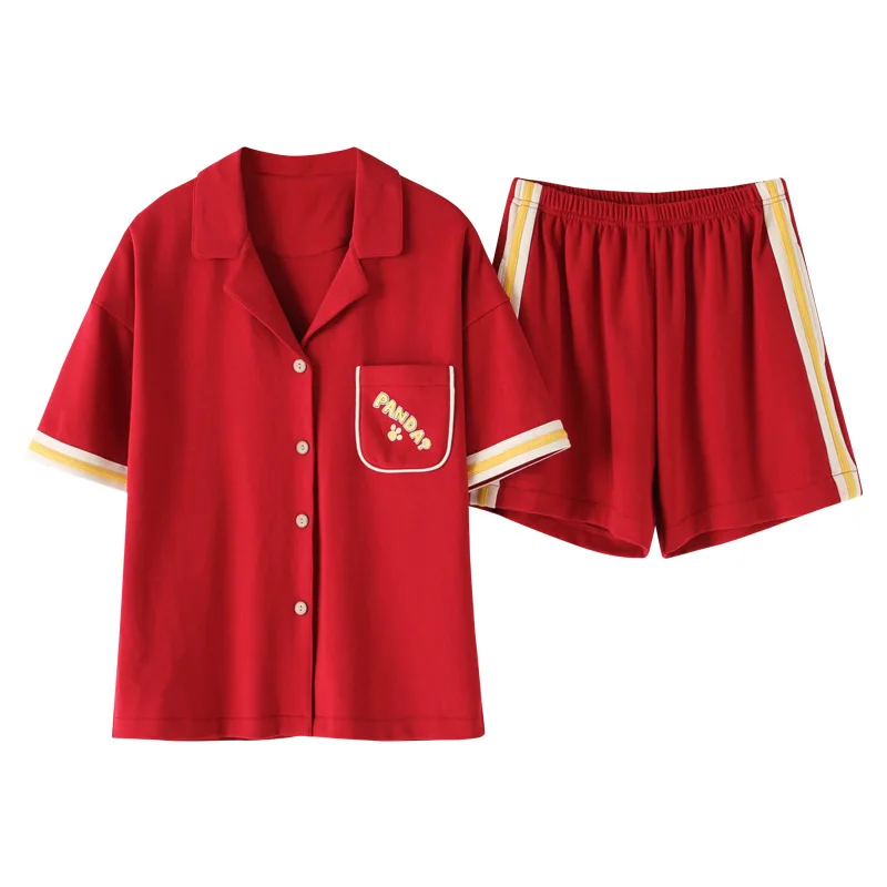 Sleep wear for women set nightwear Female Summer Pure Cotton Short Sleeve Women's Shorts Leisure Student Slim Home Suit Two Sets
Sleep wear for women set nightwear Female Summer Pure Cotton Short Sleeve Women's Shorts Leisure Student Slim Home Suit Two Sets