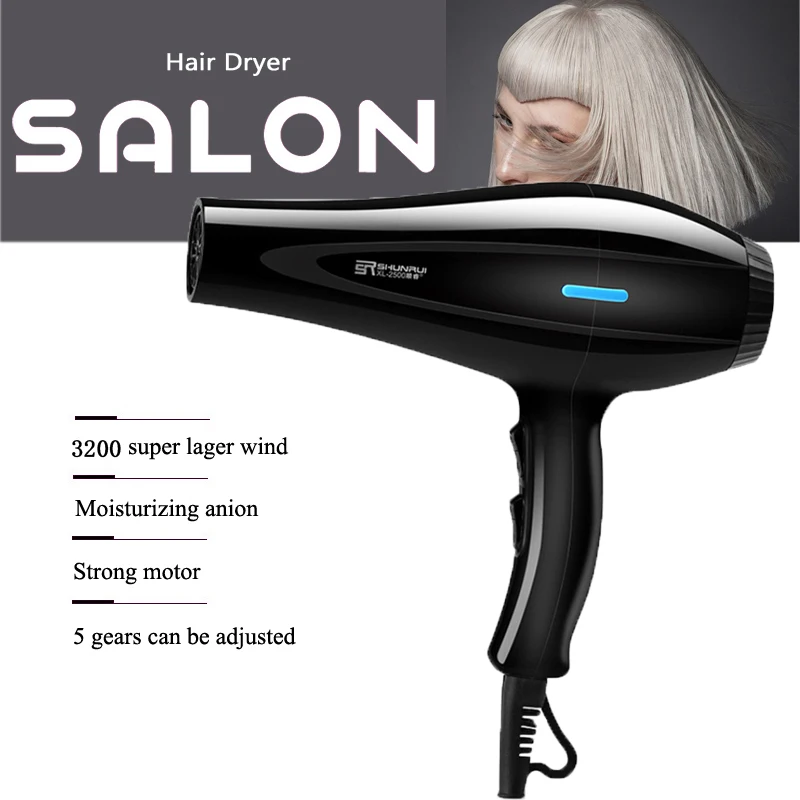 2000W Hair Dryers No Hurting Multiple-choice Blow Dryer Kit Universal Hair Drying Machine Blue Ion Electric Hair Blower
2000W Hair Dryers No Hurting Multiple-choice Blow Dryer Kit Universal Hair Drying Machine Blue Ion Electric Hair Blower