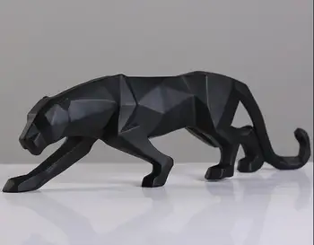 Panther Sculpture Geometric Resin Leopard Statue Wildlife Decor Gift Craft Ornament Accessories Furnishing
Panther Sculpture Geometric Resin Leopard Statue Wildlife Decor Gift Craft Ornament Accessories Furnishing