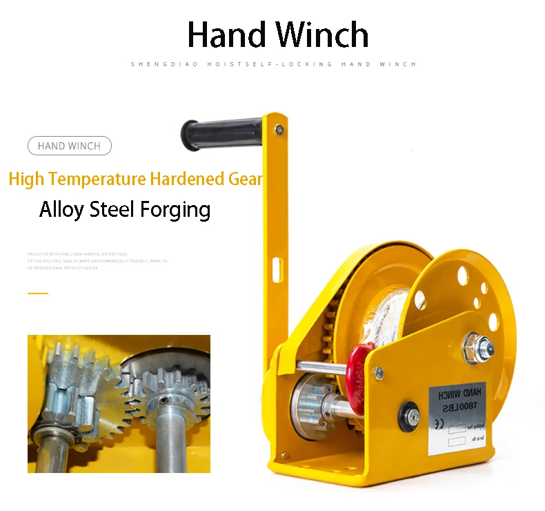 1800 Pounds 8 Meters Wire Rope With Hook Self-locking Hand Winch Hand Hoist With Automatic Brake Tractor H1903012
1800 Pounds 8 Meters Wire Rope With Hook Self-locking Hand Winch Hand Hoist With Automatic Brake Tractor H1903012