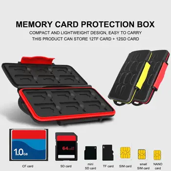 Waterproof Memory Card Case Integrated Shockproof 2SD 12TF Large Capacity Storage Box Yellow Red
Waterproof Memory Card Case Integrated Shockproof 2SD 12TF Large Capacity Storage Box Yellow Red