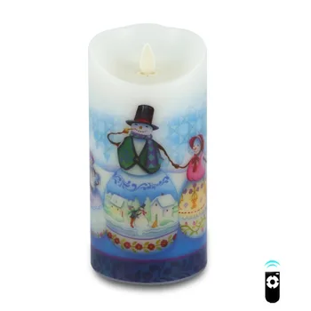 Ksperway Flameless Real Wax LED Candle with Dancing Flame Blowing Control Timer and Remote 3.5*7 inch Snow Man
Ksperway Flameless Real Wax LED Candle with Dancing Flame Blowing Control Timer and Remote 3.5*7 inch Snow Man