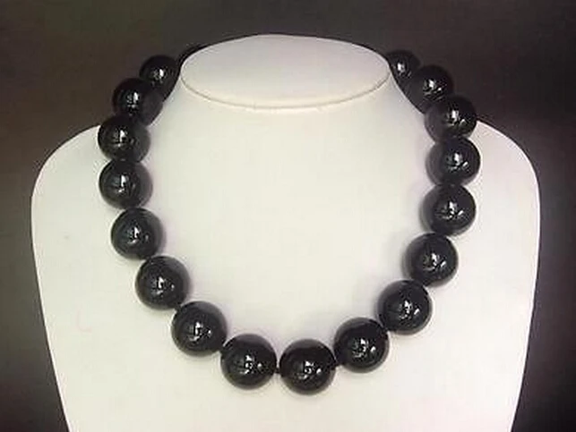 Hot sell - Necklace Black Onyx Huge 20mm Round Beads -Bridal jewelry free shipping
Hot sell - Necklace Black Onyx Huge 20mm Round Beads -Bridal jewelry free shipping