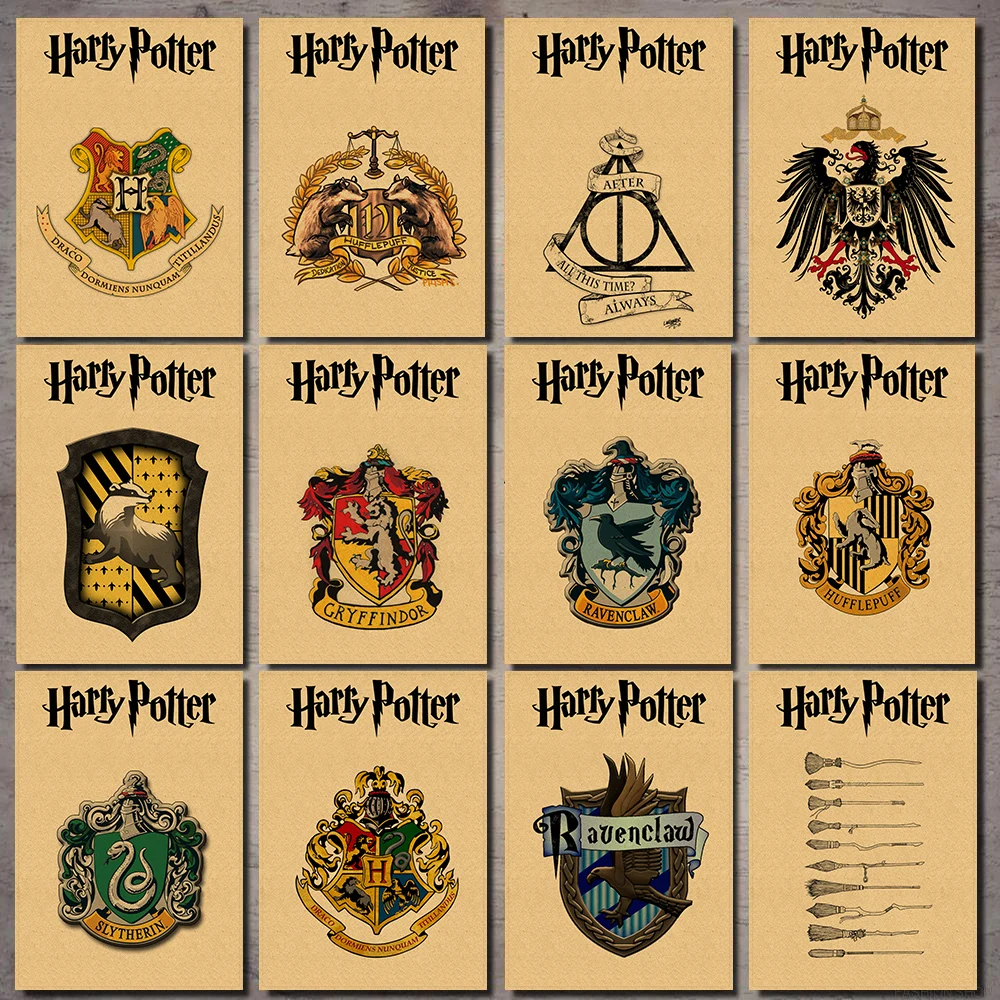 Harry James Potter magical Logo movie posters home decora kraft paper High Quality Printed Painting wall stickers 30*21cm
Harry James Potter magical Logo movie posters home decora kraft paper High Quality Printed Painting wall stickers 30*21cm