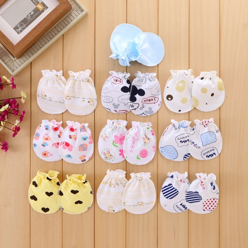 2 Pair Baby Gloves Anti Scratch Face Hand Guards Protection Soft Newborn Mittens | Детская одежда и обувь
