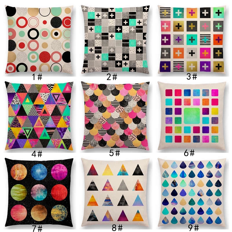 New Abstract Colourful Geometric Pattern Sweet Watercolor Dream Square Round Triangles Gorgeous Cushion Cover Throw Pillow Case
New Abstract Colourful Geometric Pattern Sweet Watercolor Dream Square Round Triangles Gorgeous Cushion Cover Throw Pillow Case