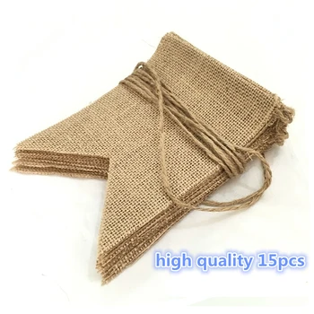DIY Hessian Jute Burlap Banner, Hand Painted for Wedding Birthday and Kids Party Decoration 15pcs, 14.5ft AA8033
DIY Hessian Jute Burlap Banner, Hand Painted for Wedding Birthday and Kids Party Decoration 15pcs, 14.5ft AA8033