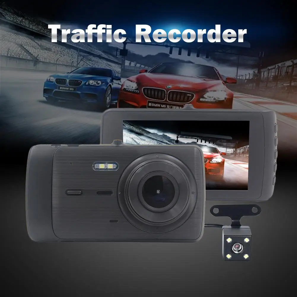 

X402 High Definition 1080P Wide Angle 4-inch IPS Screen Front And Back Double Lens Reversing Image Traffic Recorder