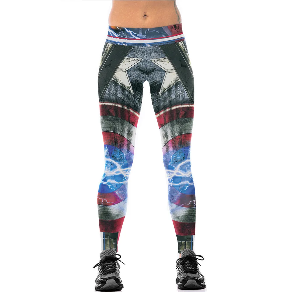 Women Flexible Captain America Print Tight Pants Workout Gym Training Running Yoga Sport Fitness Exercise Leggings Dropshipping
Women Flexible Captain America Print Tight Pants Workout Gym Training Running Yoga Sport Fitness Exercise Leggings Dropshipping