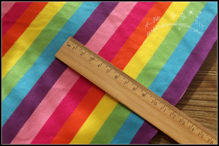 50*170cm classic Rainbow stripes lycra knitted cotton fabric For Sewing diy Patchwork baby boy girl skirt jacket clothes jacket
50*170cm classic Rainbow stripes lycra knitted cotton fabric For Sewing diy Patchwork baby boy girl skirt jacket clothes jacket