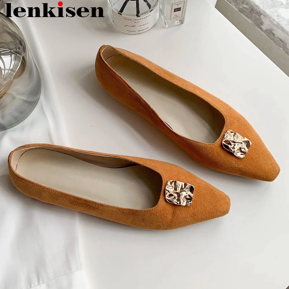 Lenkisen concise design handmade full grain leather slip on metal decoration loafers square toe comfortable driving shoes L83
Lenkisen concise design handmade full grain leather slip on metal decoration loafers square toe comfortable driving shoes L83