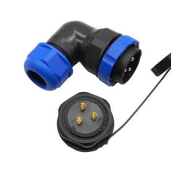 SP28 waterproof IP68 cable connector 2pin 3/4/5/6/7/9/10/12/14/16/19/22/24/26Pin angle connectors 90 degree elbow
SP28 waterproof IP68 cable connector 2pin 3/4/5/6/7/9/10/12/14/16/19/22/24/26Pin angle connectors 90 degree elbow