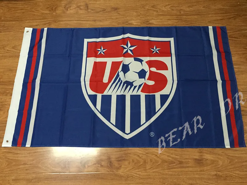 Image 3X5FT Team USA soccer banner flag football Flag Custom free shipping 100D