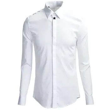 Luxury Brand Mens Dress Shirts Fashion Design Men Shirt Long Sleeve Chemise Homme White Slim Fit Tuxedo Shirt Camisa Social
Luxury Brand Mens Dress Shirts Fashion Design Men Shirt Long Sleeve Chemise Homme White Slim Fit Tuxedo Shirt Camisa Social