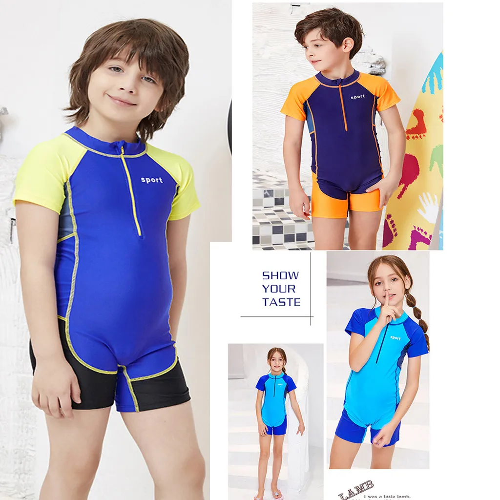 2019 New arrive Children's Diving Suit Siamese Short-Sleeved Sun Snorkeling Suit Swimsuit professional Spearfishing Water beach
2019 New arrive Children's Diving Suit Siamese Short-Sleeved Sun Snorkeling Suit Swimsuit professional Spearfishing Water beach