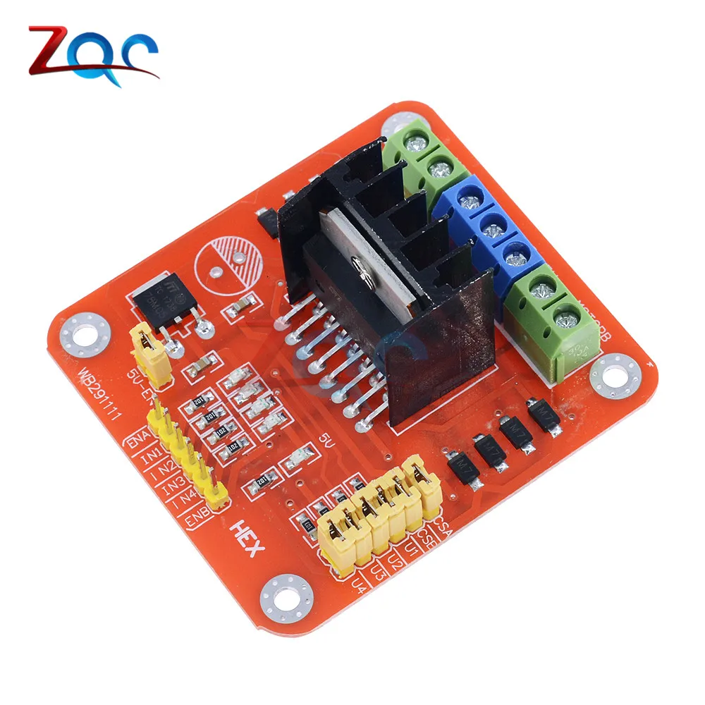 

New Red L298N DC Motor Driver Module Stepper Motor Dual H Bridge Max 20W 2A / Bridge For Arduino