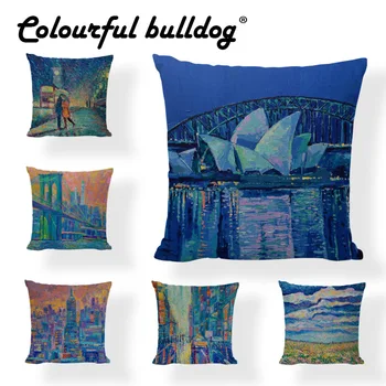 Hazy Oil Painting Image Cushion Cover Umbrella 45*45cm Rain Day Street Light Famous Building Decor Home Office Sofa Pillowcase
Hazy Oil Painting Image Cushion Cover Umbrella 45*45cm Rain Day Street Light Famous Building Decor Home Office Sofa Pillowcase
