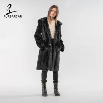 FURSARCAR 2019 New Luxury Real Black Mink Fur Winter Coat For Women With Hood Fashion Long Style Genuine Natural Fur Jacket
FURSARCAR 2019 New Luxury Real Black Mink Fur Winter Coat For Women With Hood Fashion Long Style Genuine Natural Fur Jacket