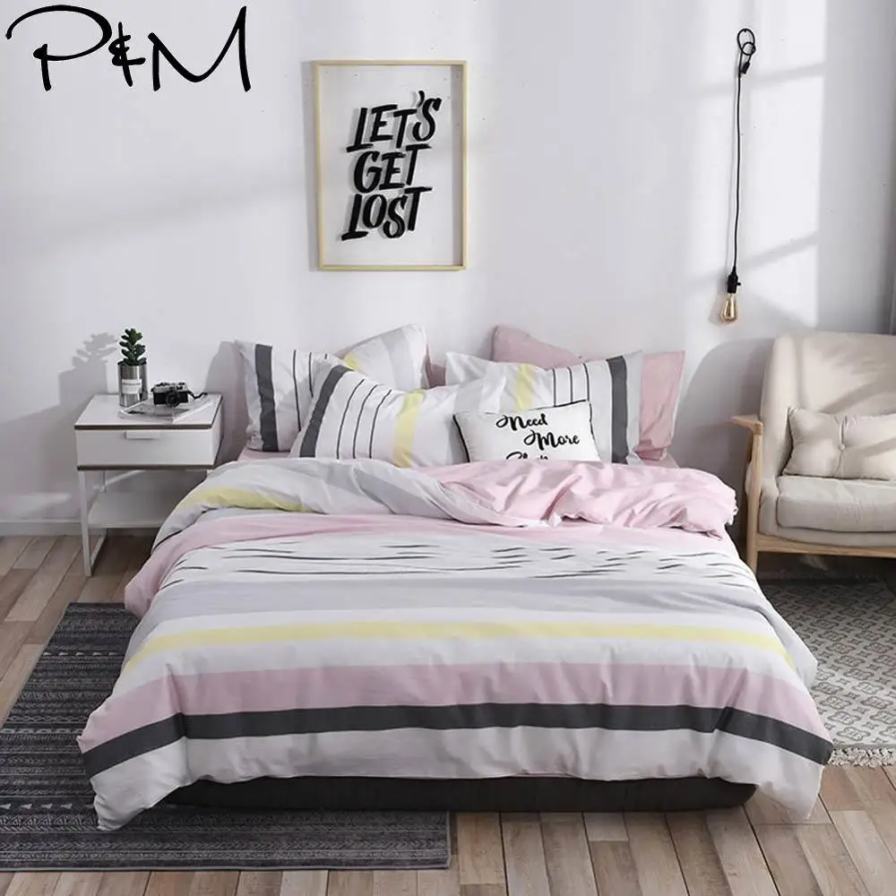 2019 PAPA&MIMA Colorful Stripes Scandinavian Duvet Cover Set Queen King Customize Size Cotton Bedlinens Bedding Sets
2019 PAPA&MIMA Colorful Stripes Scandinavian Duvet Cover Set Queen King Customize Size Cotton Bedlinens Bedding Sets