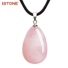 iSTONE Natural Gemstone Rose Quartz Green Aventurine Lucky Stone Water Drop Pendant Necklace 16 Inch Rope Chain Free Shipping
iSTONE Natural Gemstone Rose Quartz Green Aventurine Lucky Stone Water Drop Pendant Necklace 16 Inch Rope Chain Free Shipping