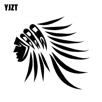 YJZT 12*11.5CM Fashion Indian Head FEATHER Vinyl Car-styling Black/Silver Car Sticker S8-1543
YJZT 12*11.5CM Fashion Indian Head FEATHER Vinyl Car-styling Black/Silver Car Sticker S8-1543