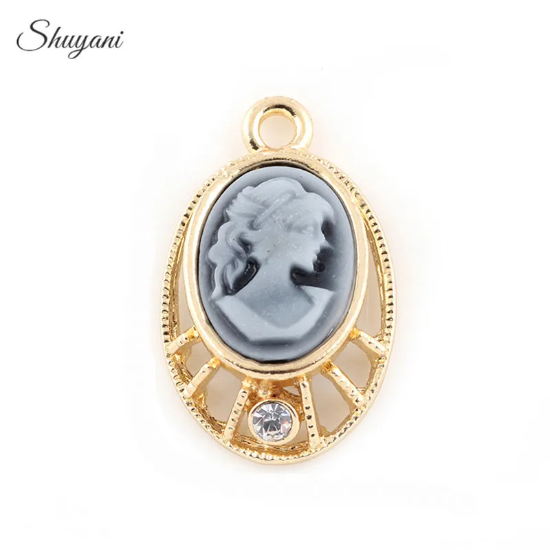 24*15mm Oval Gold Tone Beauty Head Lady Cameo Charms Pendant for DIY Bracelet Jewelry Finding Handmade Accessories
24*15mm Oval Gold Tone Beauty Head Lady Cameo Charms Pendant for DIY Bracelet Jewelry Finding Handmade Accessories