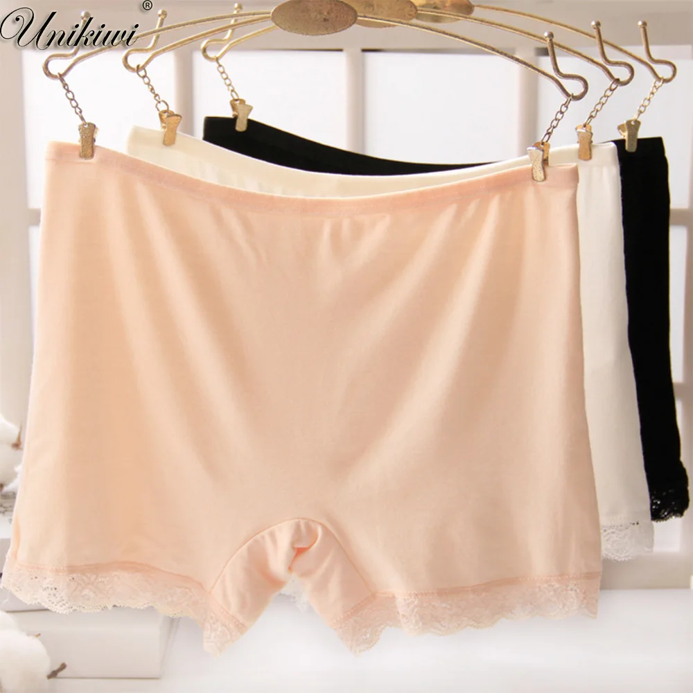 Women's Underpants Solid Color Lace Safety Short Pants Boyshort Shorts Under Her Skirt Safety Leggins Seamless Intimates Panties
Women's Underpants Solid Color Lace Safety Short Pants Boyshort Shorts Under Her Skirt Safety Leggins Seamless Intimates Panties