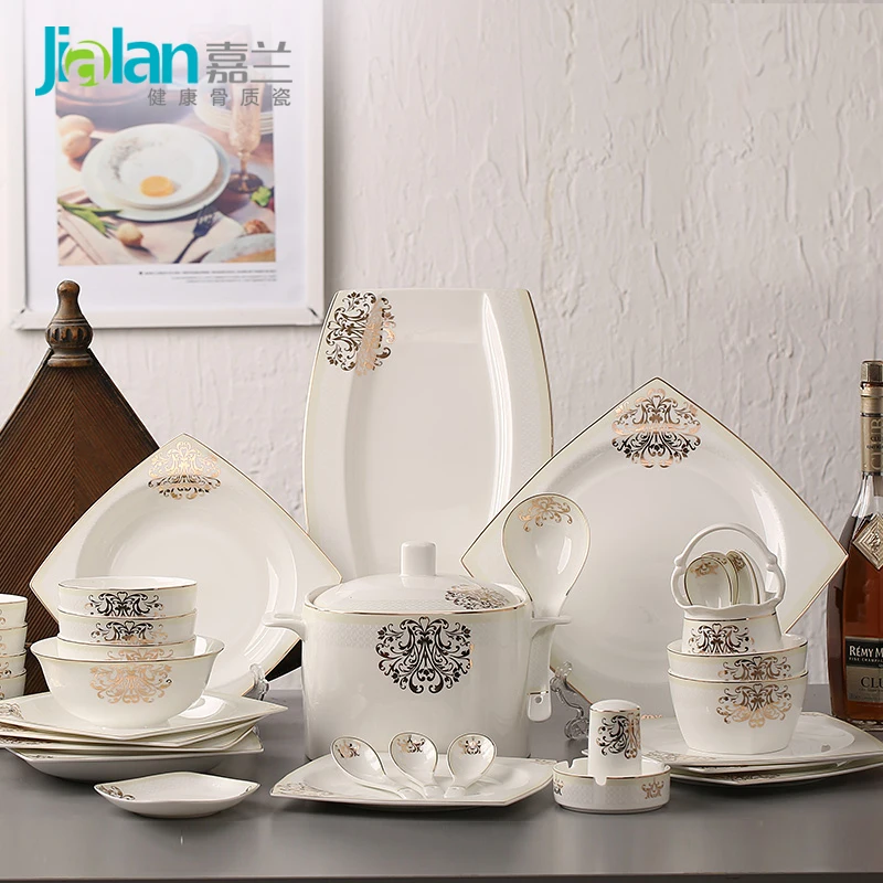 Garland bone china tableware set 56 head of Western health porcelain dishes dish European dishes wedding gift
Garland bone china tableware set 56 head of Western health porcelain dishes dish European dishes wedding gift