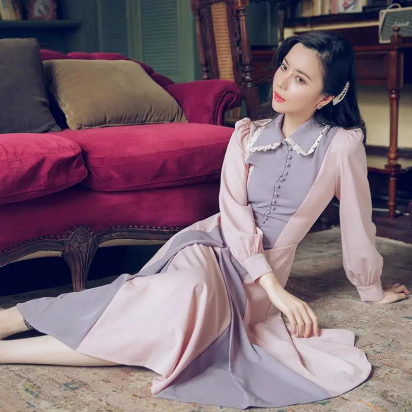 New fashion Victorian French Vintage dress female Literary retro good quality long peter pan collar lace dress wq1367 dropship
New fashion Victorian French Vintage dress female Literary retro good quality long peter pan collar lace dress wq1367 dropship