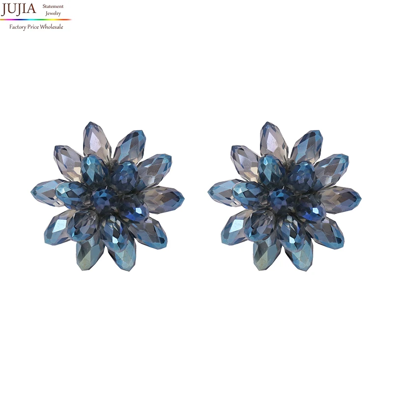 JUJIA 4 colors hand made beads flower statement fashion statement stud earring for women earrings jewelry
JUJIA 4 colors hand made beads flower statement fashion statement stud earring for women earrings jewelry
