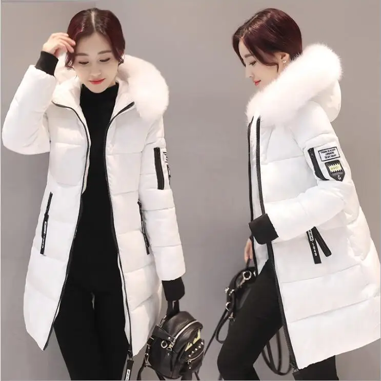 2018 Women Hooded Warm Wadded Coat Winter Jackets Big Fur Collar Slim Mid-Long Fashion Thick Down Cotton Parka Female Plus Size
2018 Women Hooded Warm Wadded Coat Winter Jackets Big Fur Collar Slim Mid-Long Fashion Thick Down Cotton Parka Female Plus Size