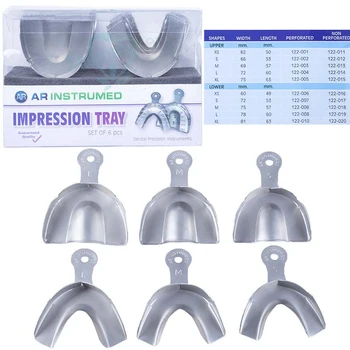 New 6pcs Dental Trays Denture Instruments Stainless Steel Impression Tray 3 types High Quality
New 6pcs Dental Trays Denture Instruments Stainless Steel Impression Tray 3 types High Quality