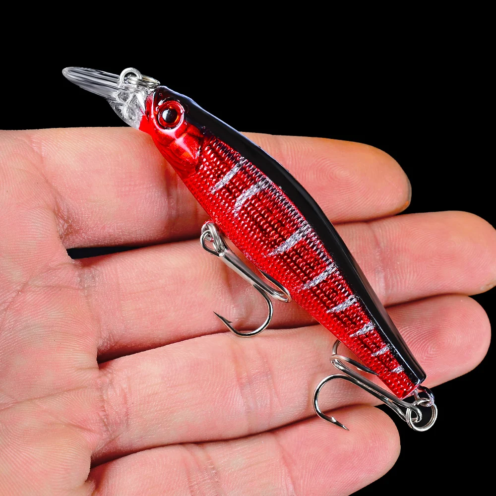 Hard sunlure 1pc Floating Minnow 9cm-3.54" Painting Fishing Lure 8.3g-0.29oz Hard Bait 5 color Fishing Tackle Treble Hook 
Hard sunlure 1pc Floating Minnow 9cm-3.54" Painting Fishing Lure 8.3g-0.29oz Hard Bait 5 color Fishing Tackle Treble Hook